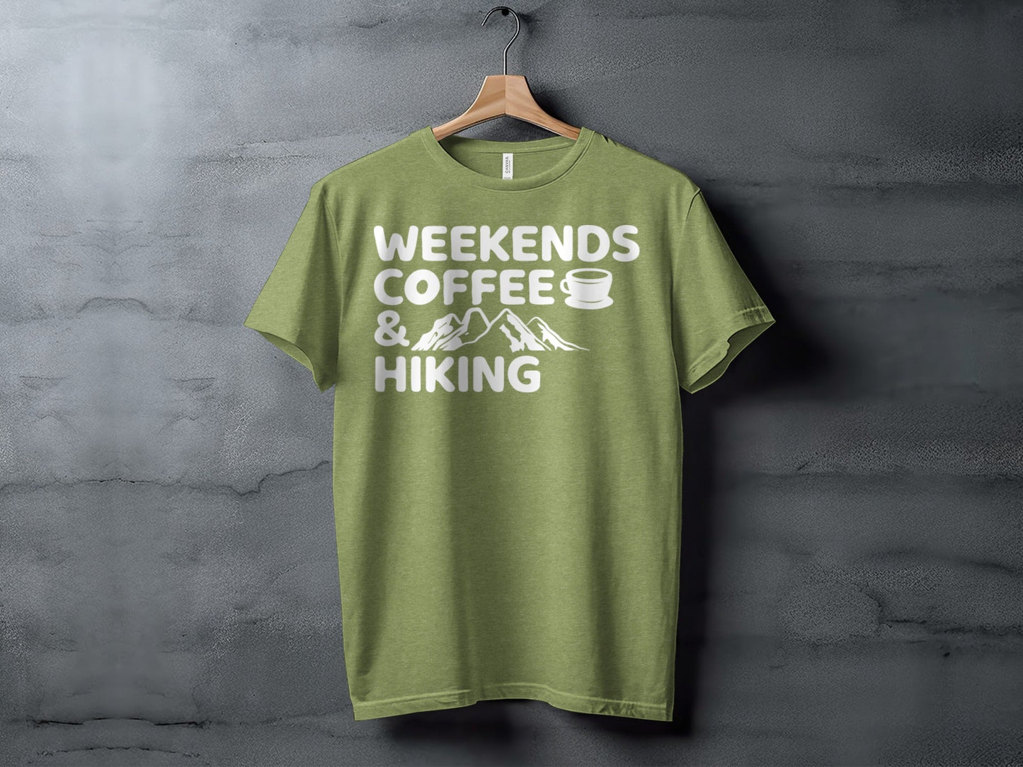 Weekends Coffee And Hiking Graphic Design Funny T-Shirt
