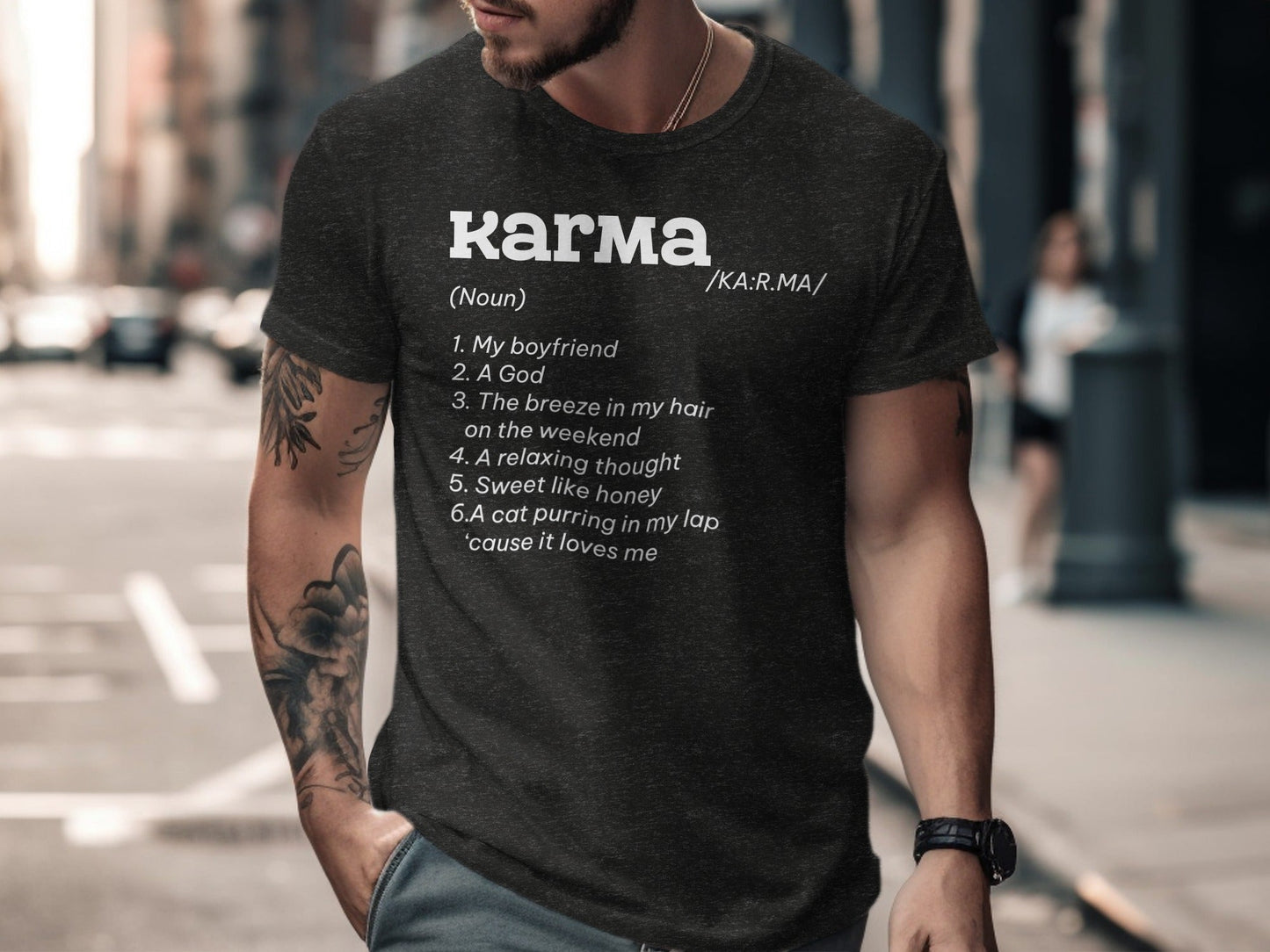 Karma Definition List Cool Graphic Stylish Novelty T-Shirt