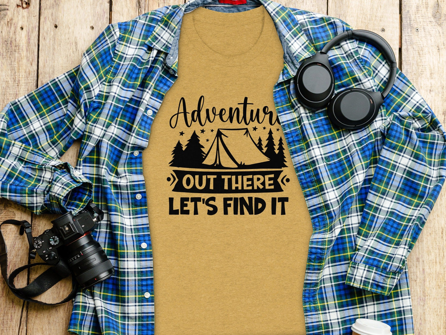 Adventure Out There Lets Find It Graphic Adventure T-Shirt