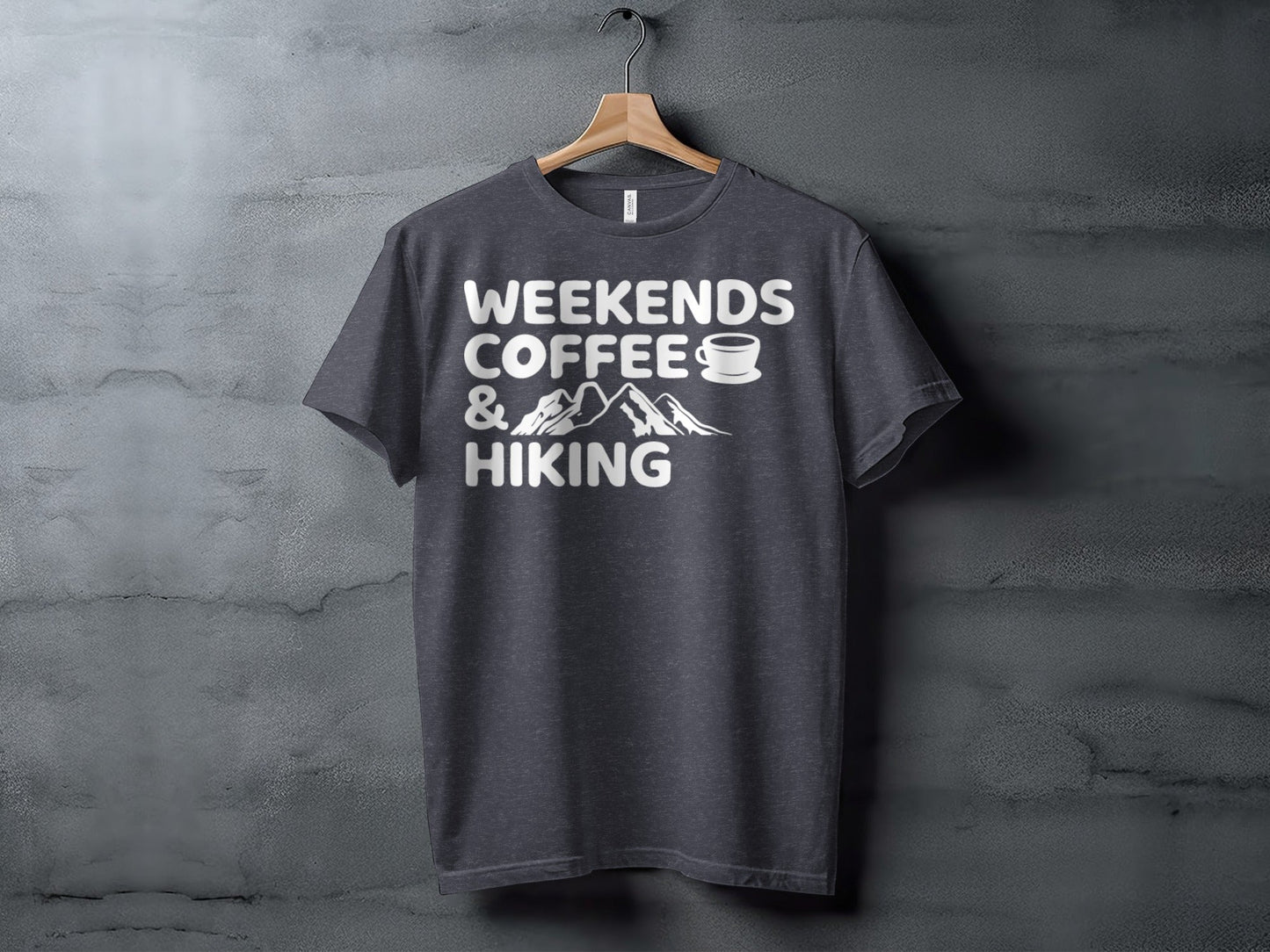 Weekends Coffee And Hiking Graphic Design Funny T-Shirt
