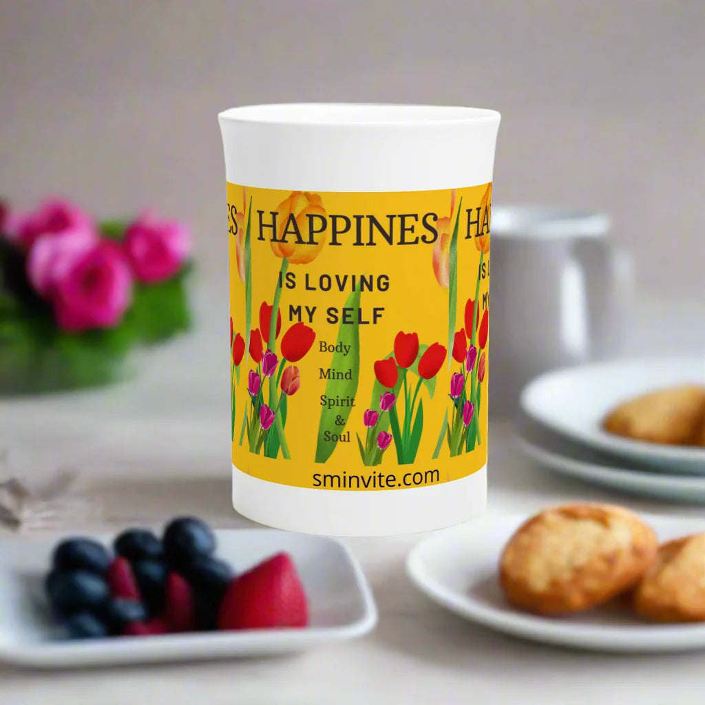 White 10oz Porcelain Slim Mug