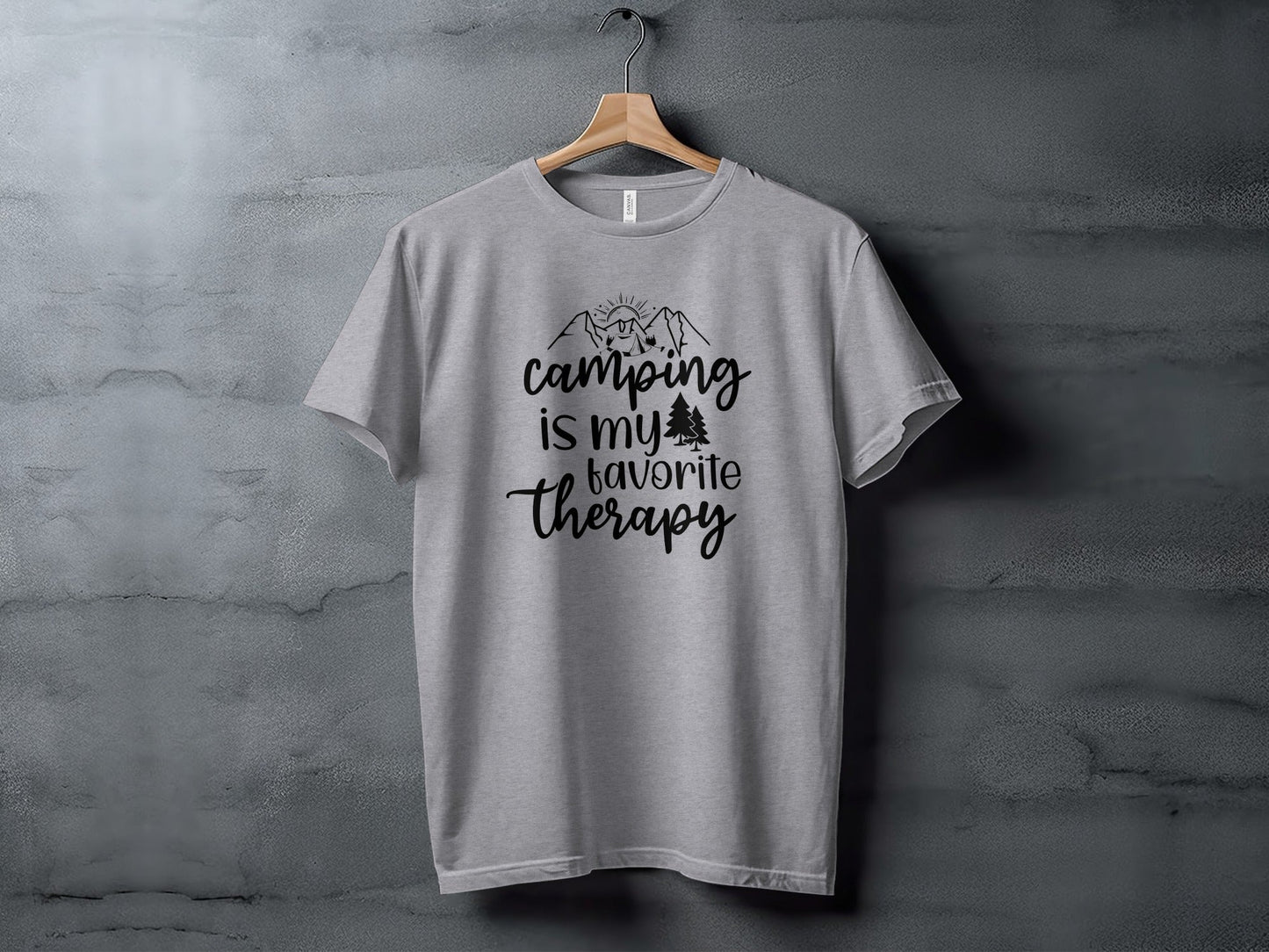 Camping Is My Favorite Therapy Camping Lovers T-Shirt