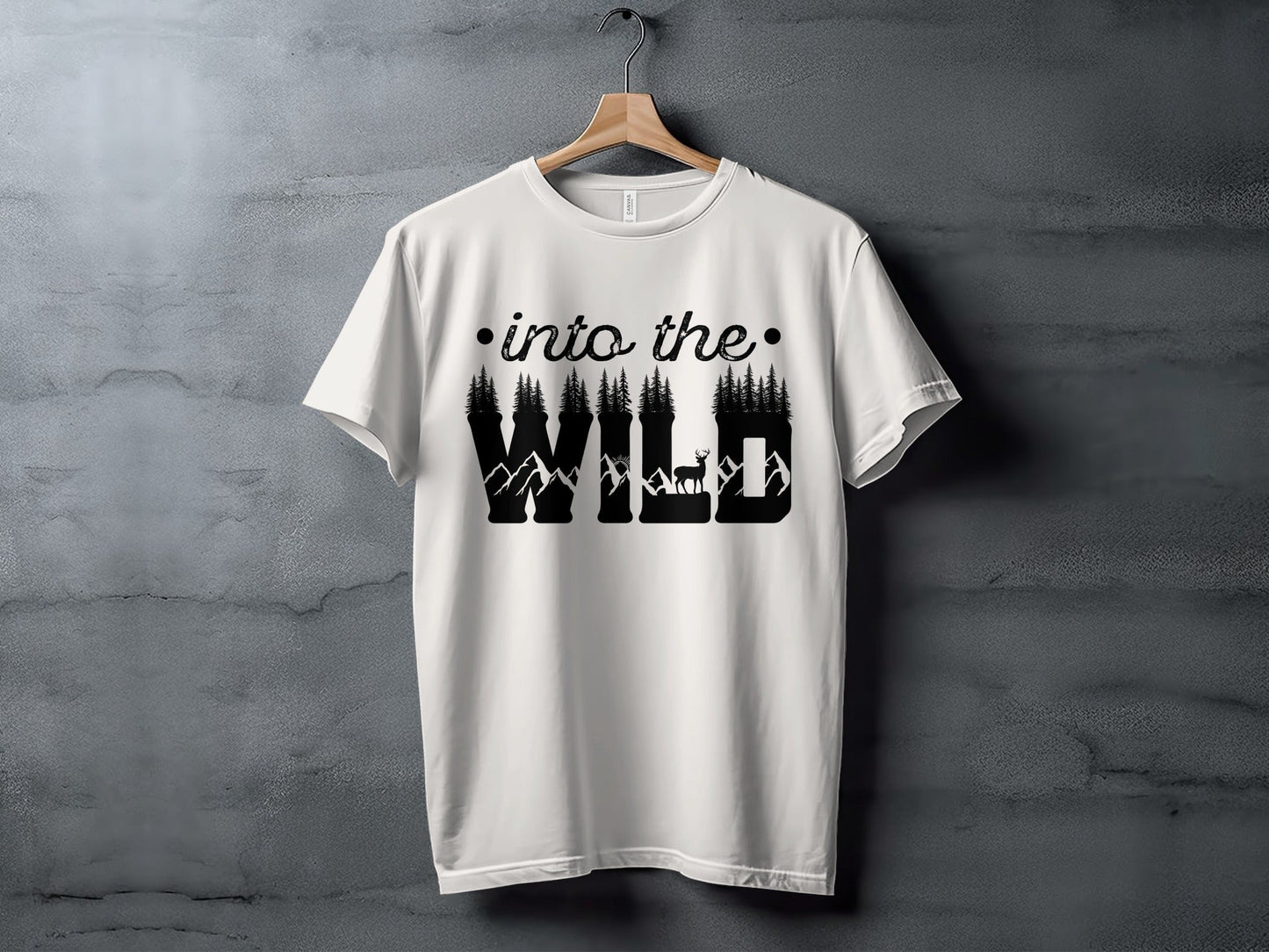 Into The Wild Outdoor Adventure Nature Inspired Graphic T-Shirt
