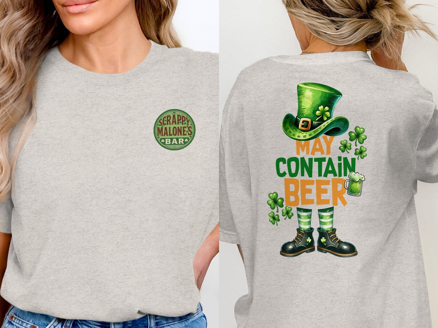 Scrappy Malone's Bar Art, Irish Pub Logo, Vintage Style Print, Other Products, Shamrock Design, Bar Sign
