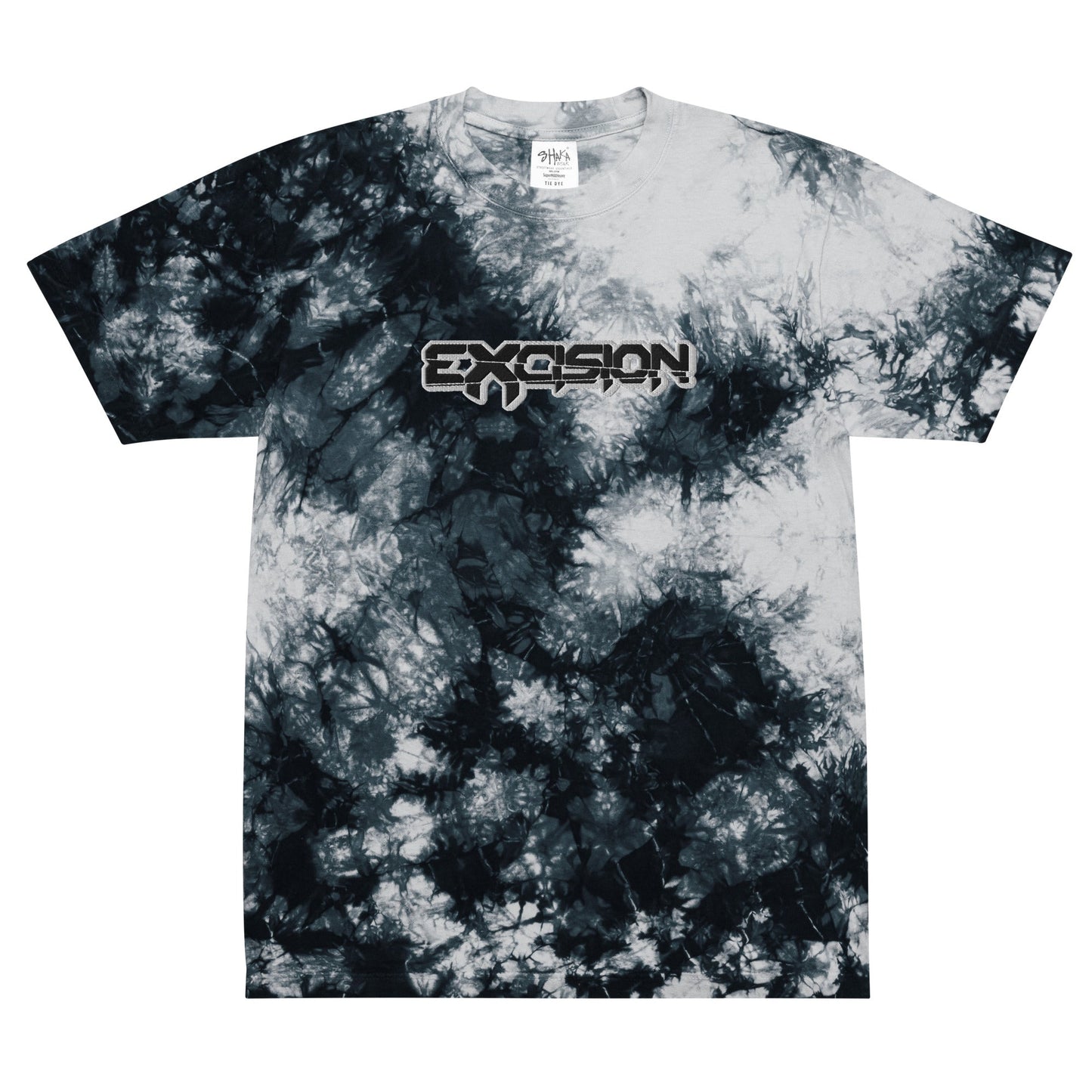 Excision Full Chest Embroidery Tie Dye T-shirt