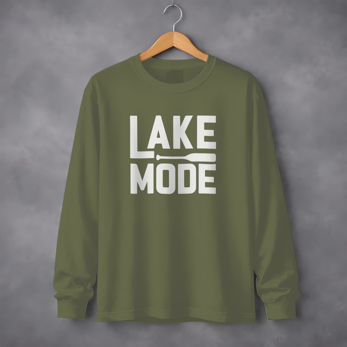 Lake Mode Paddle Graphic for Relaxation Long Sleeve T-Shirt