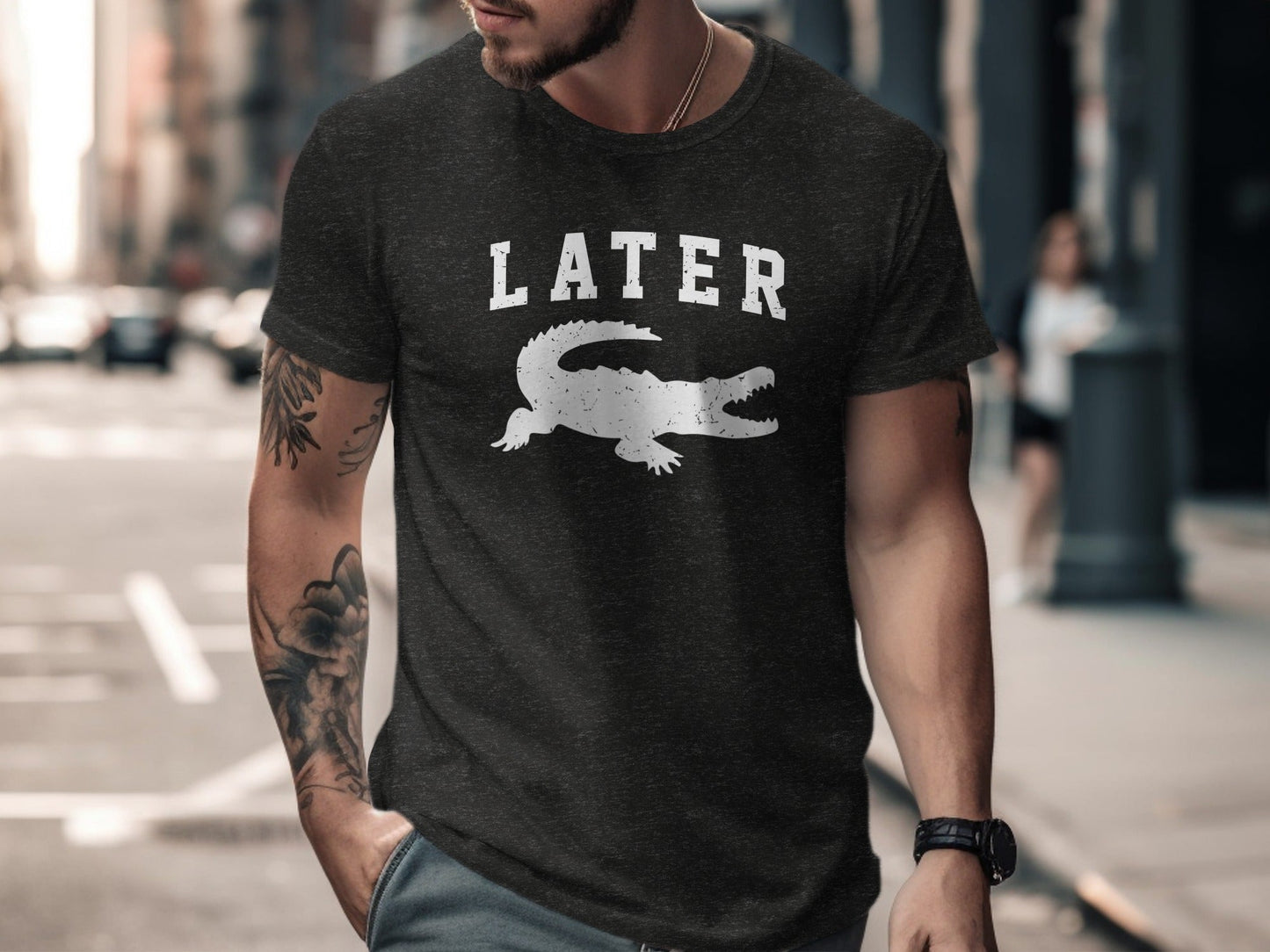 Later Alligator Crocodile Funny Sarcastic Phrase T-Shirt