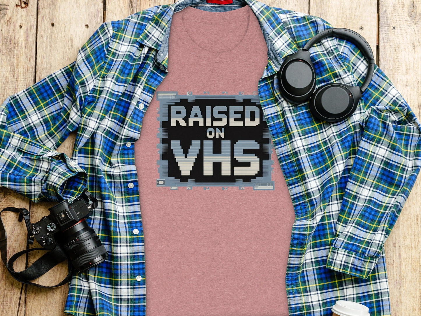 Raised on VHS Cassette Retro Design Cool T-Shirt