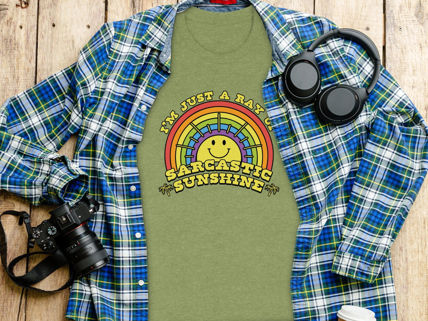 I Am Just A Ray Of Sarcastic Sunshine Rainbow T-Shirt