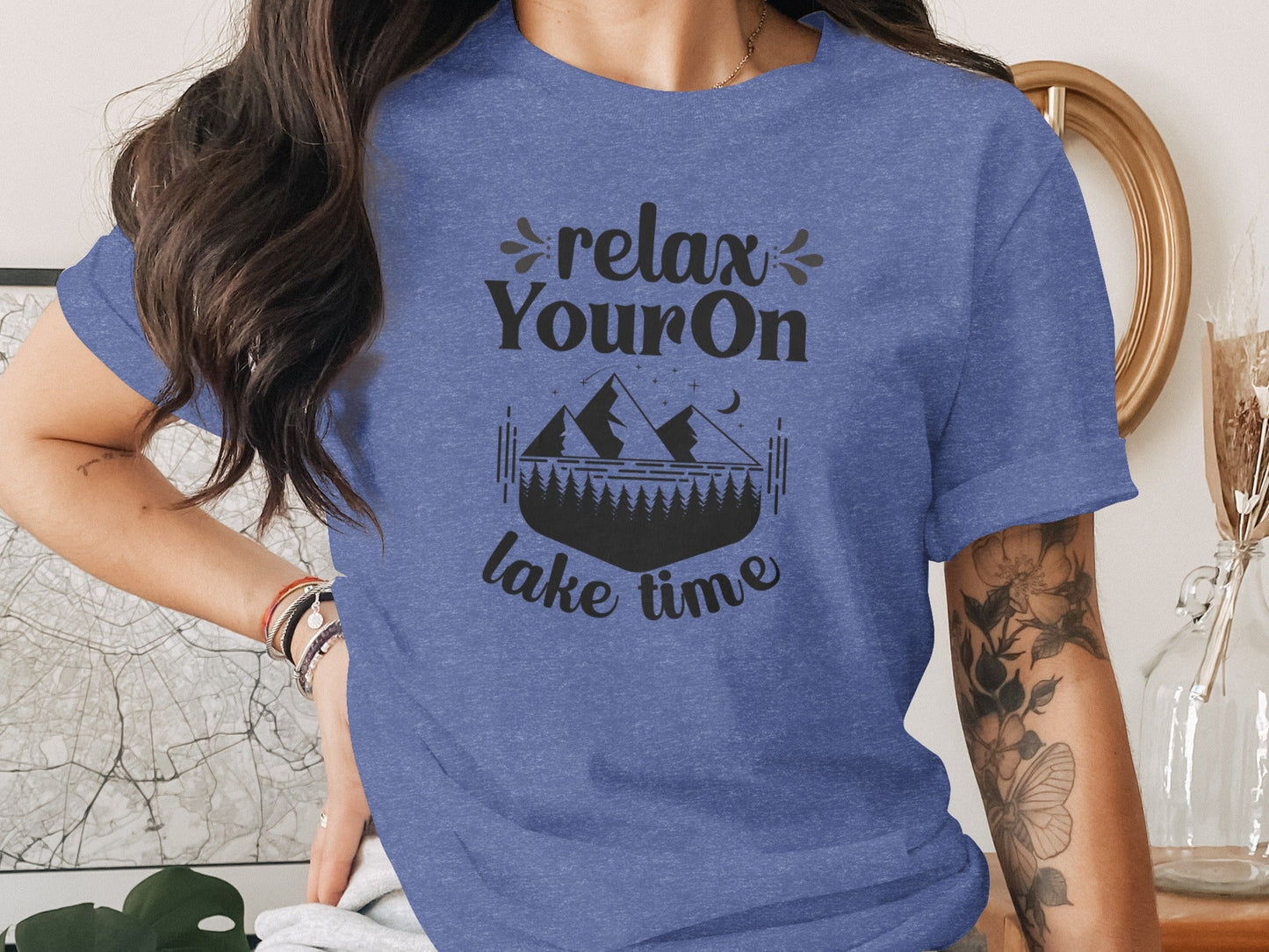 Relax Your On Lake Time Camping Outdoors Nature T-Shirt