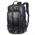 Men's Vegan Leather Duffel Bag – Convertible 40L Travel