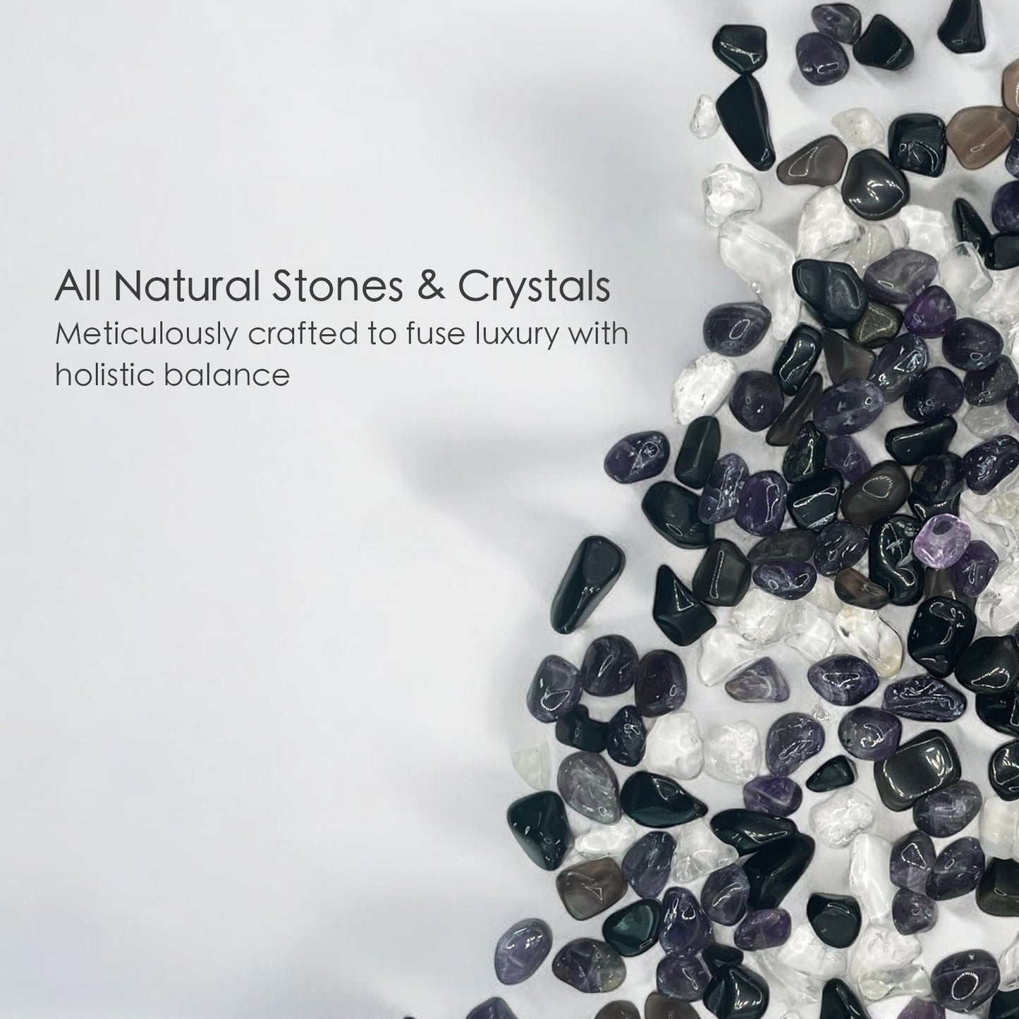 Third-Eye Chakra Crystal-Enhanced Reed Oil Diffuser, Cypress Mist Scent, 100ml