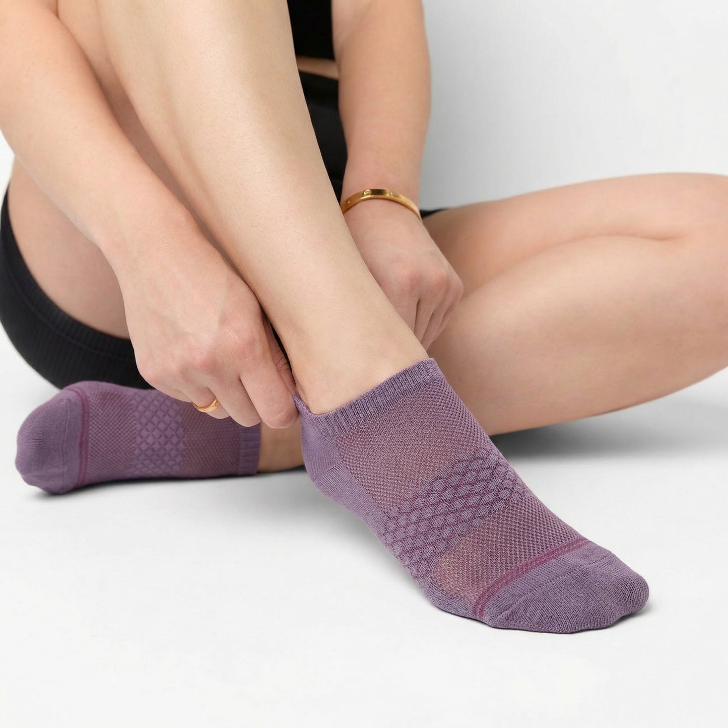 Orchid Purple Ankle Socks