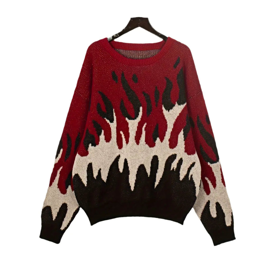 Women's Long Sleeve Round Neck Pullover Sweater