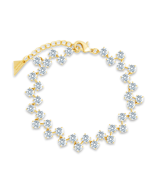 Carson CZ Tennis Bolo Bracelet