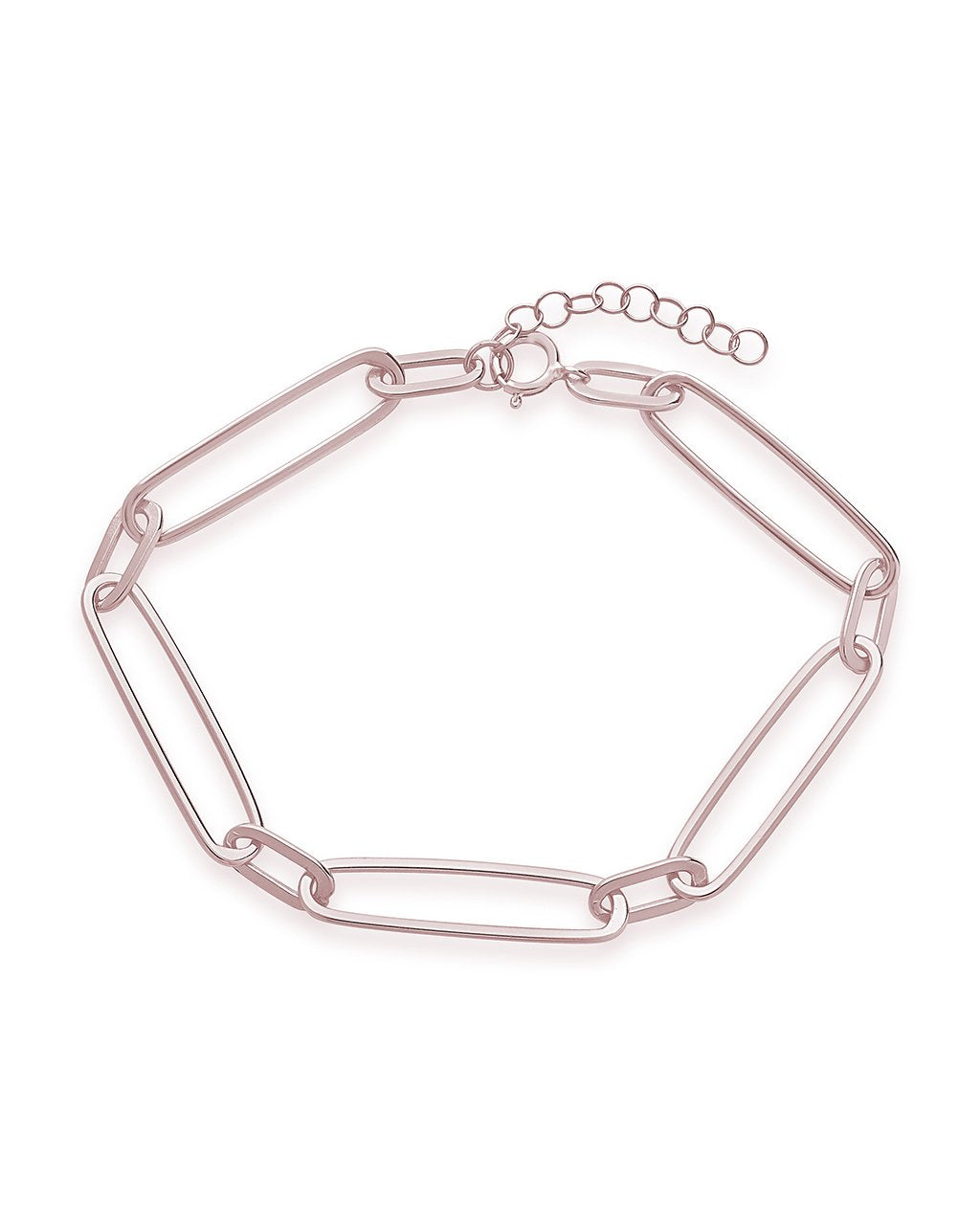 Sterling Silver Polished Large Link Bracelet