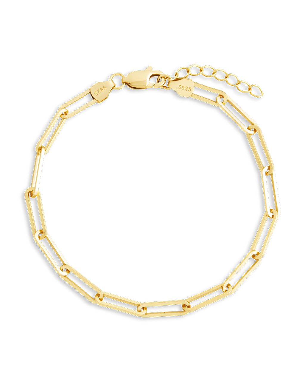 Sterling Silver Paperclip Chain Bracelet
