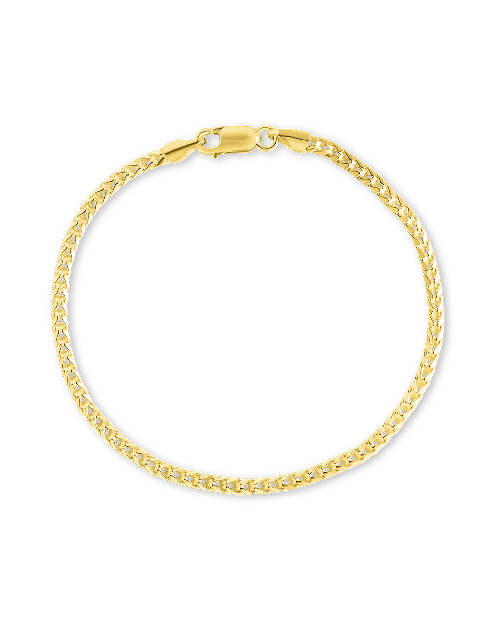 Sterling Silver Kira Wheat Chain Bracelet
