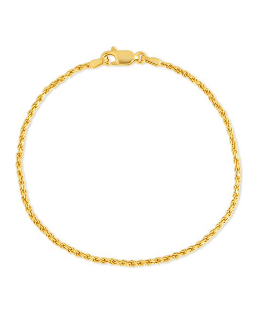 Sterling Silver Belen Dainty Rope Chain Bracelet