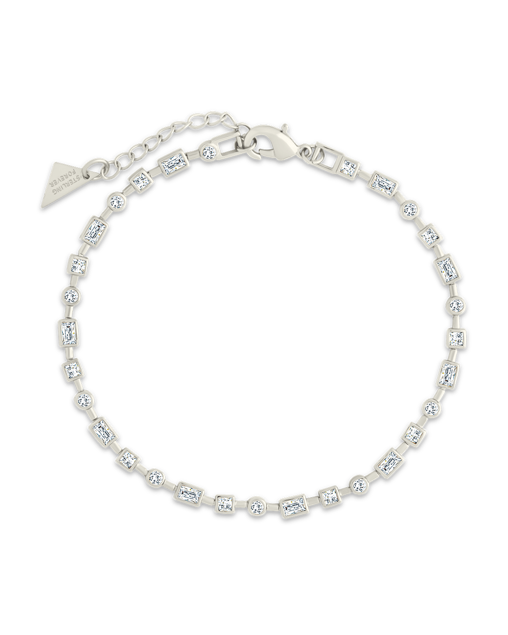 Camden CZ Staggered Tennis Bracelet