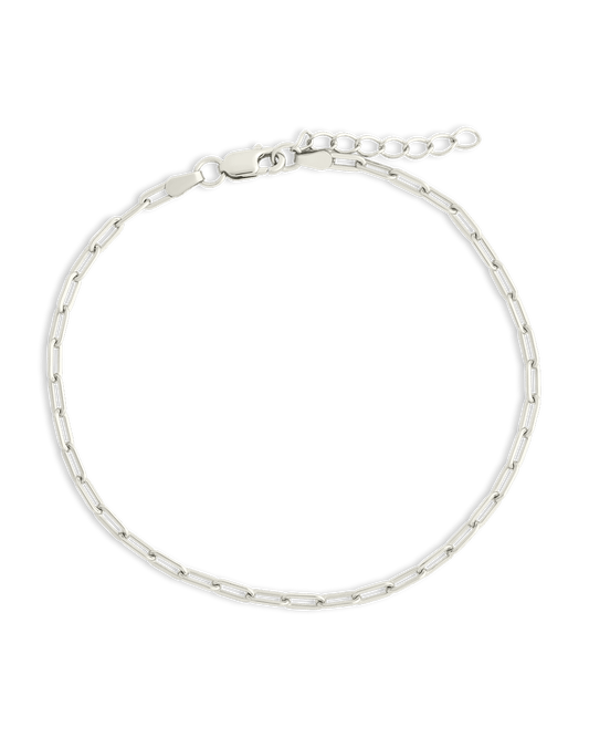 Sterling Silver Paperclip Chain Bracelet