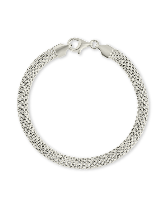 Sterling Silver Mesh Chain Bracelet