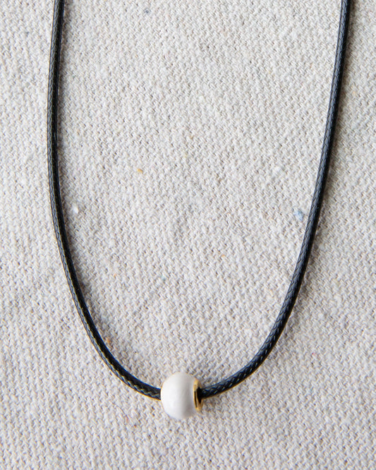 Pearl and Cord Necklace