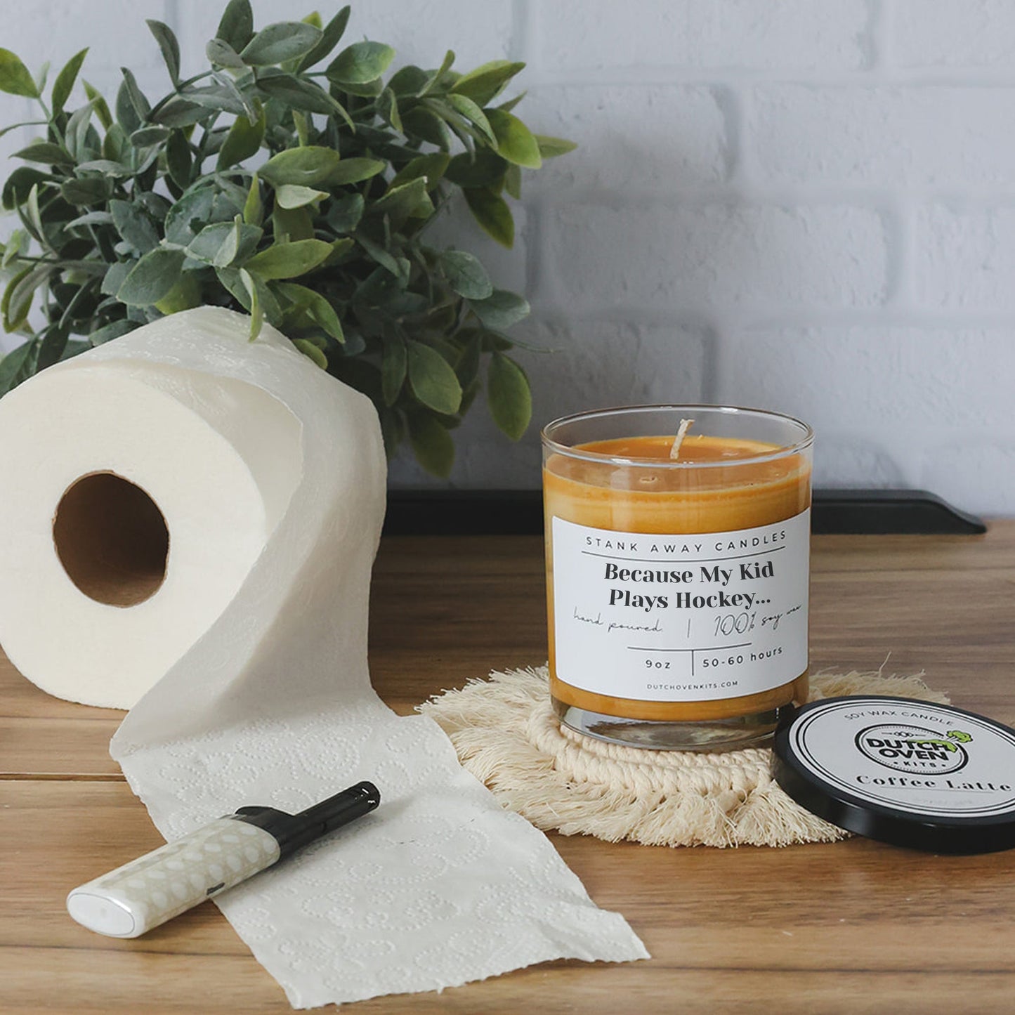 Because My Kid Plays Hockey - Natural Soy Wax Candle
