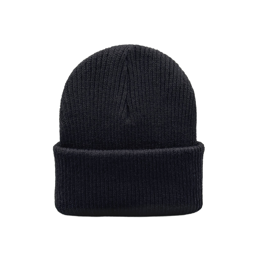 Kids Knit Beanie, No Logo, Traditional Cuffed Beanie