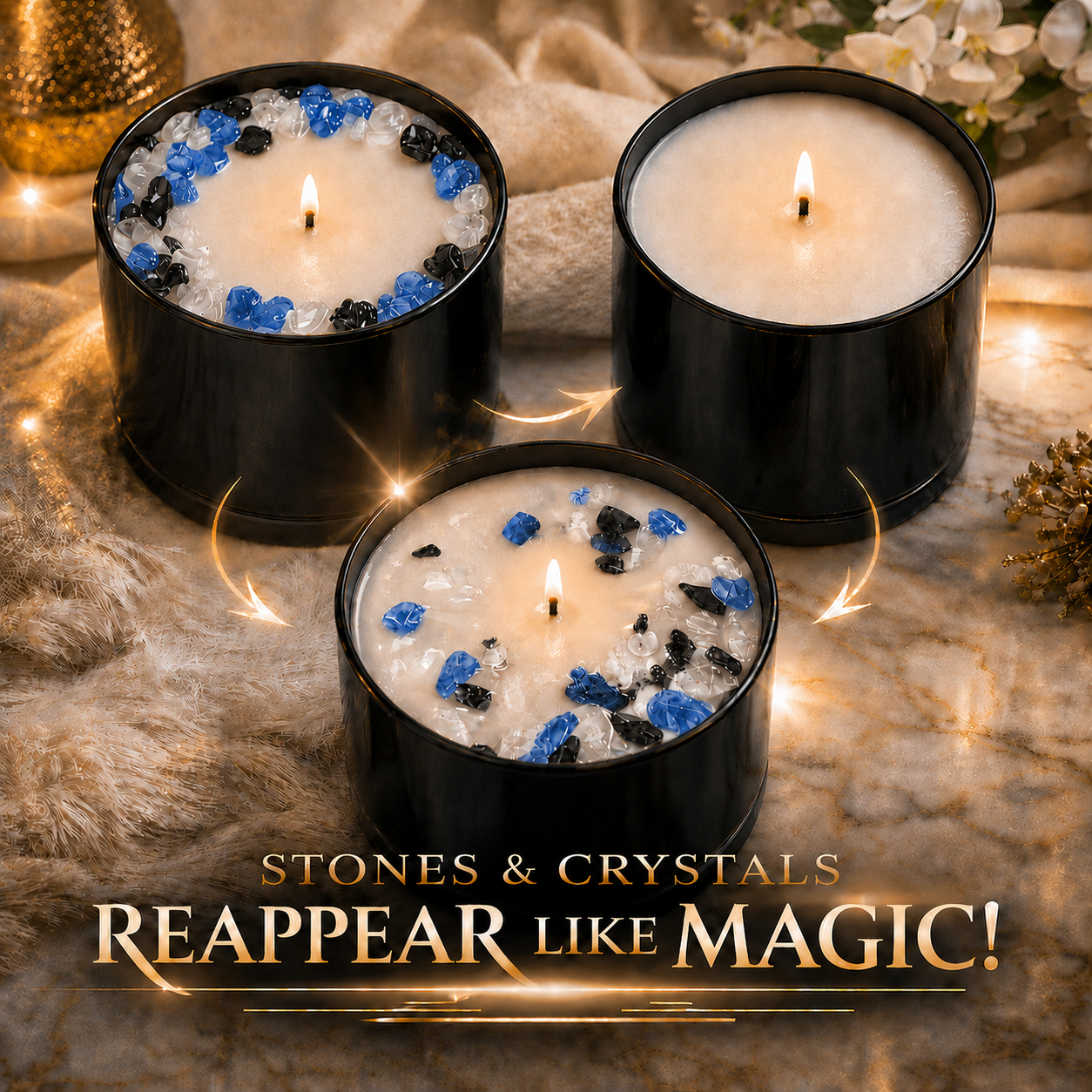 Libra Zodiac Crystal Candle, 10oz