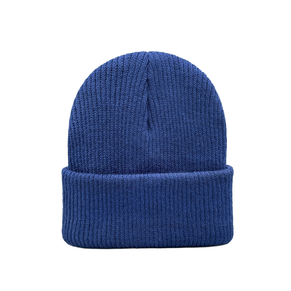 Kids Knit Beanie, No Logo, Traditional Cuffed Beanie