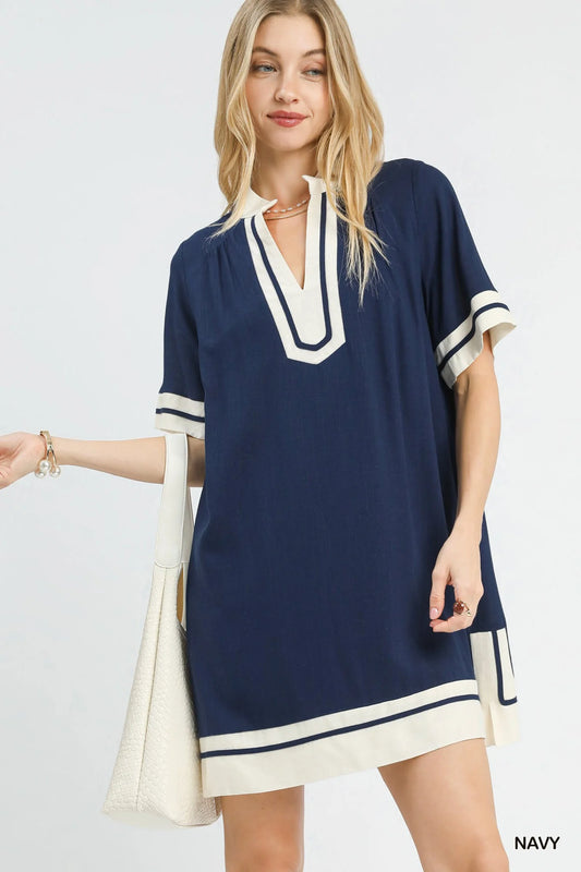 Boho Linen Mini Dress by Umgee