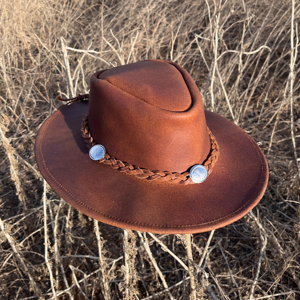 Canyons Leather Rancher Hat - Brown