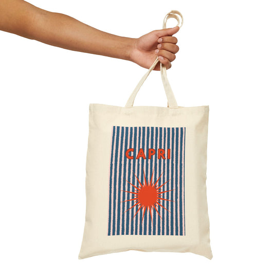 CAPRI Sunburst Cotton Canvas Tote Bag