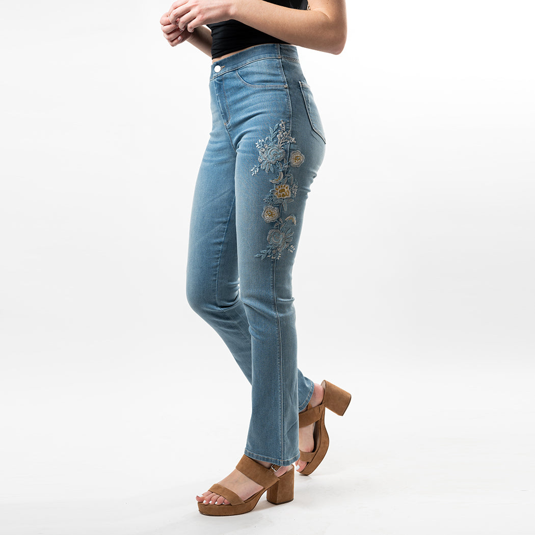 Embroidered Bootcut Fashion Style