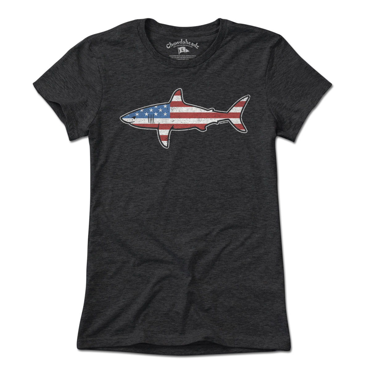 Stars and Stripes USA Shark T-Shirt