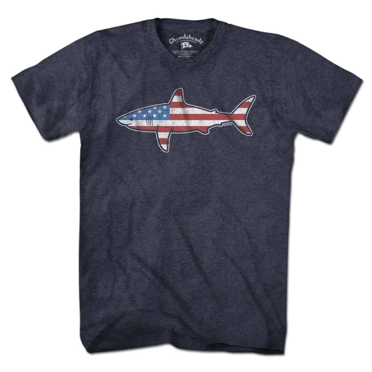 Stars and Stripes USA Shark T-Shirt