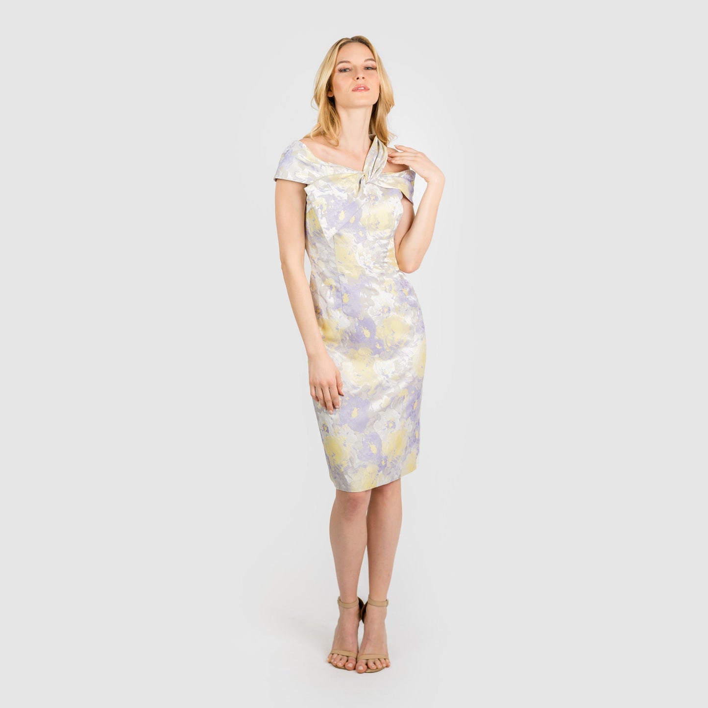 The Off The Shoulder Bow Sheath Classic