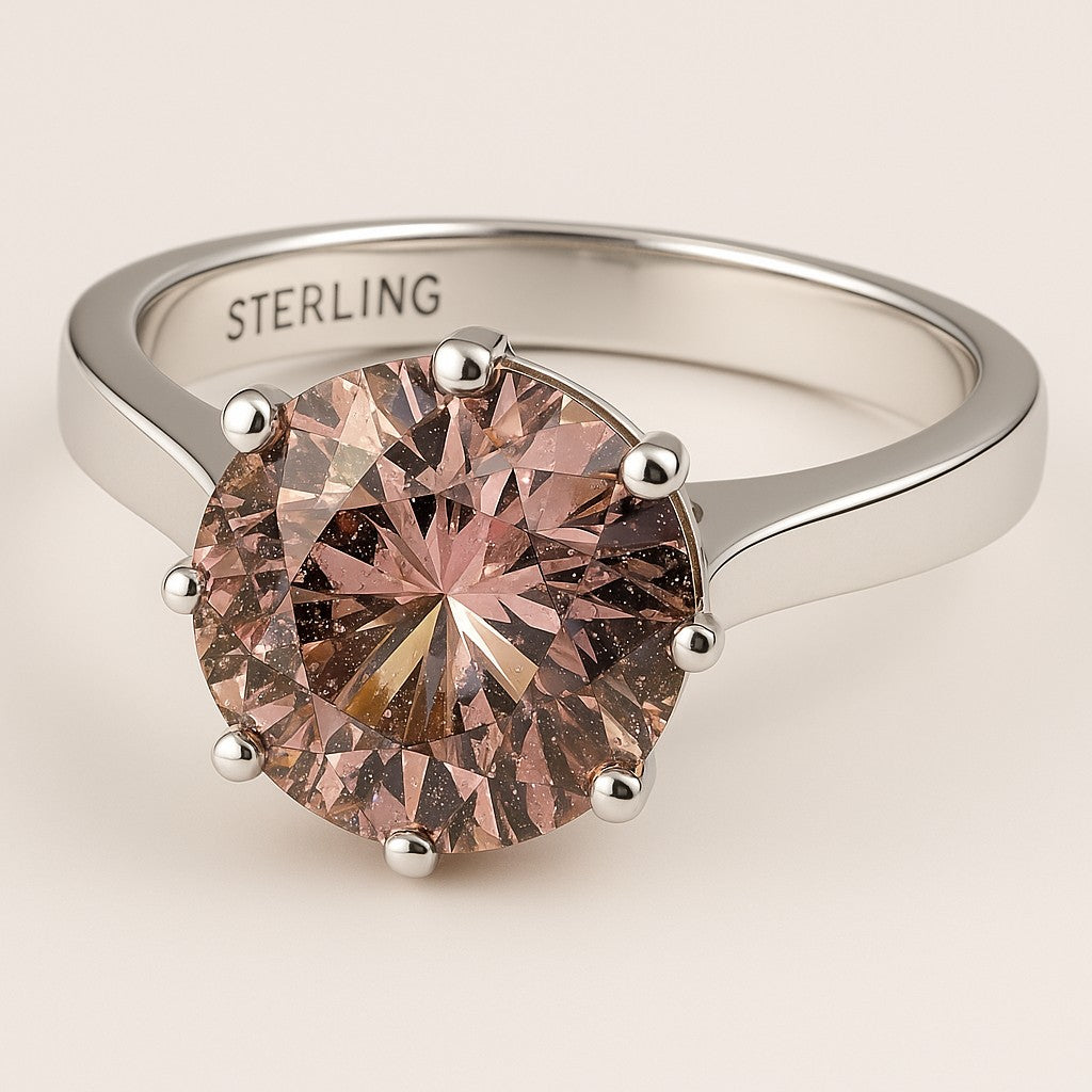Circle of Life Ring<br>Round Portuguese Cut • 10mm