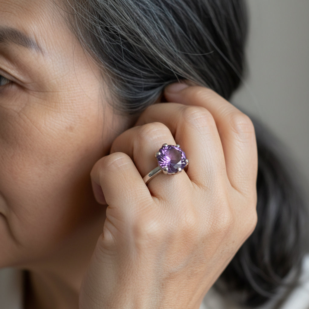 Circle of Life Ring<br>Round Portuguese Cut • 10mm