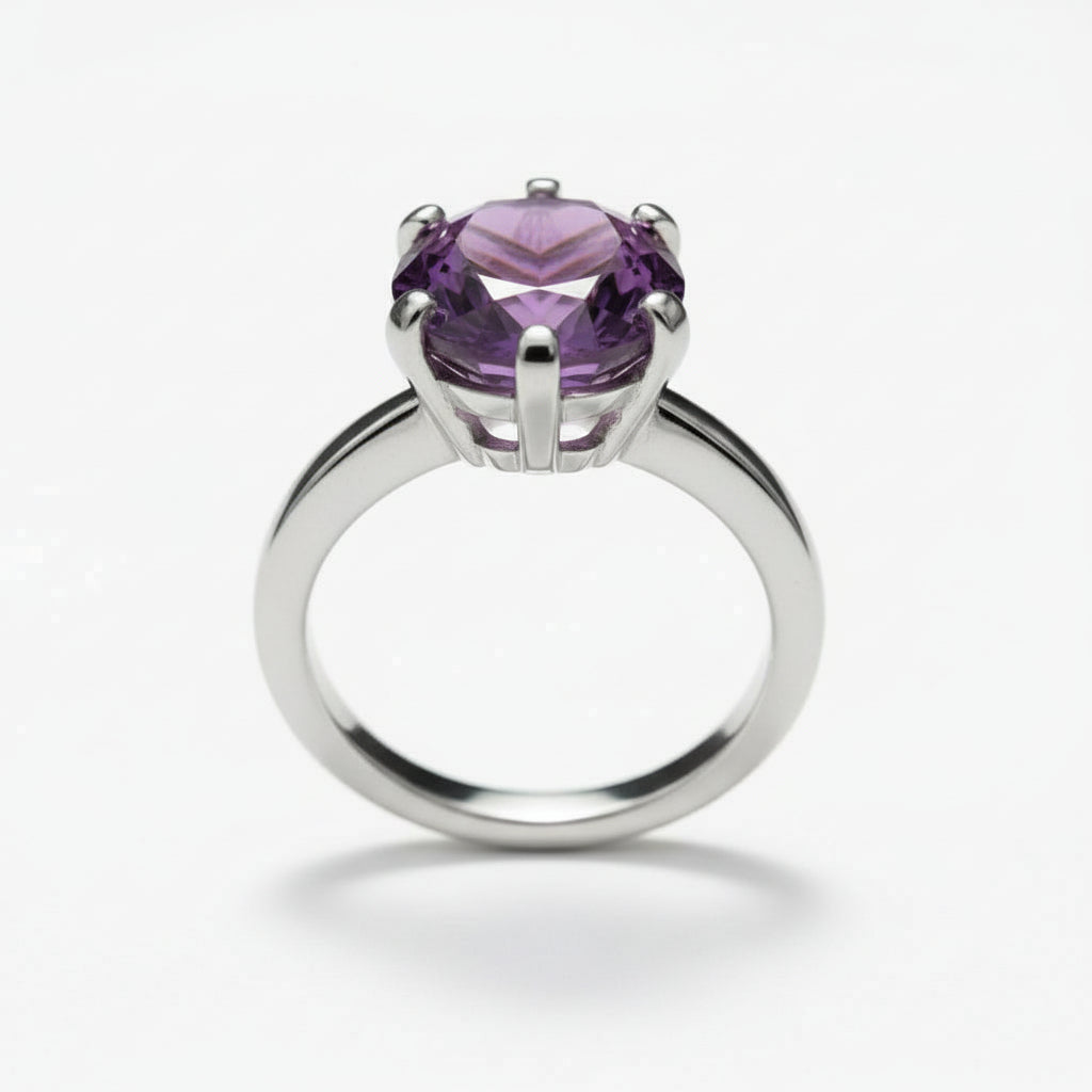 Circle of Life Ring<br>Round Portuguese Cut • 10mm
