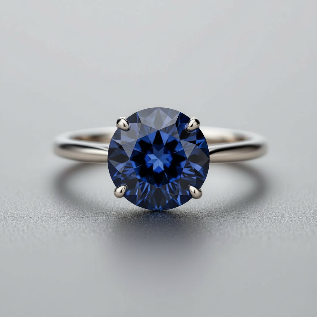 Circle of Life Ring<br>Round Portuguese Cut • 8MM Stone
