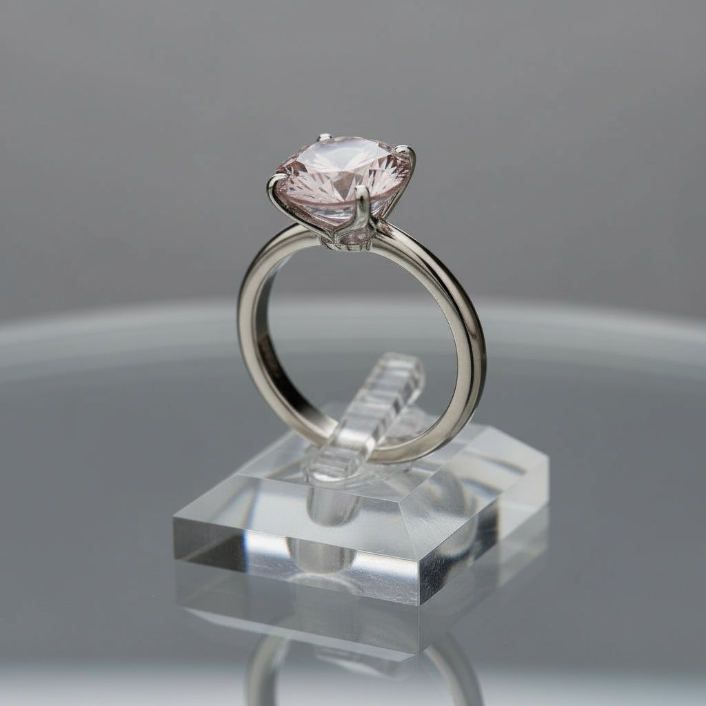Circle of Life Ring<br>Round Portuguese Cut • 8MM Stone