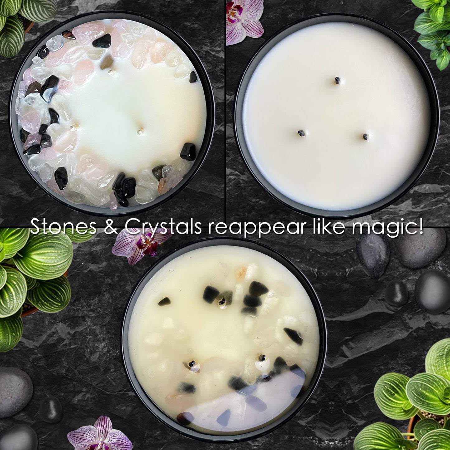 Cool Eucalyptus Mint Crystal Candle, 10oz