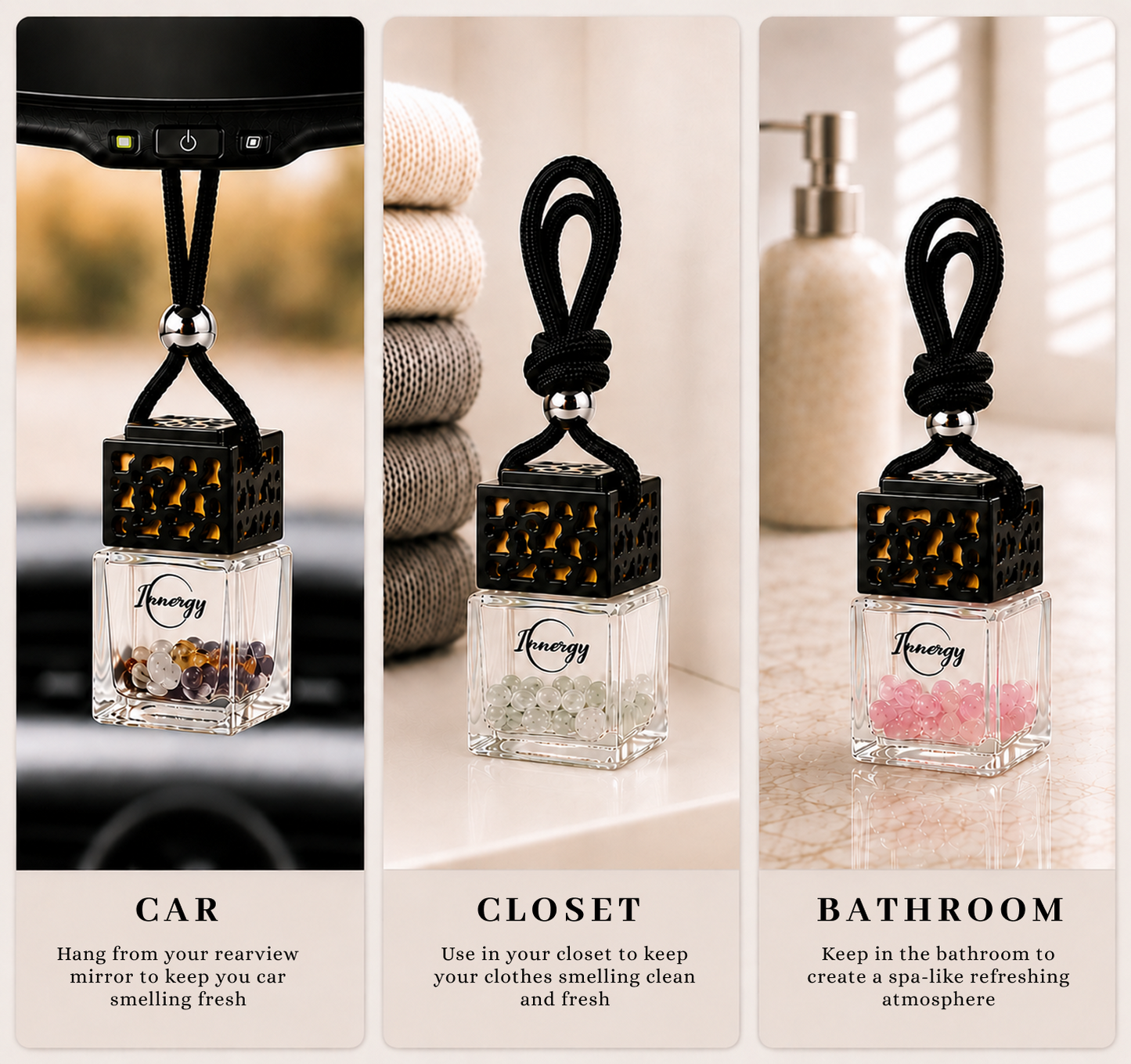 Limited Edition: Christmas Morning Crystal-Enhanced Oil Diffuser, Car Air Freshener, 8ml