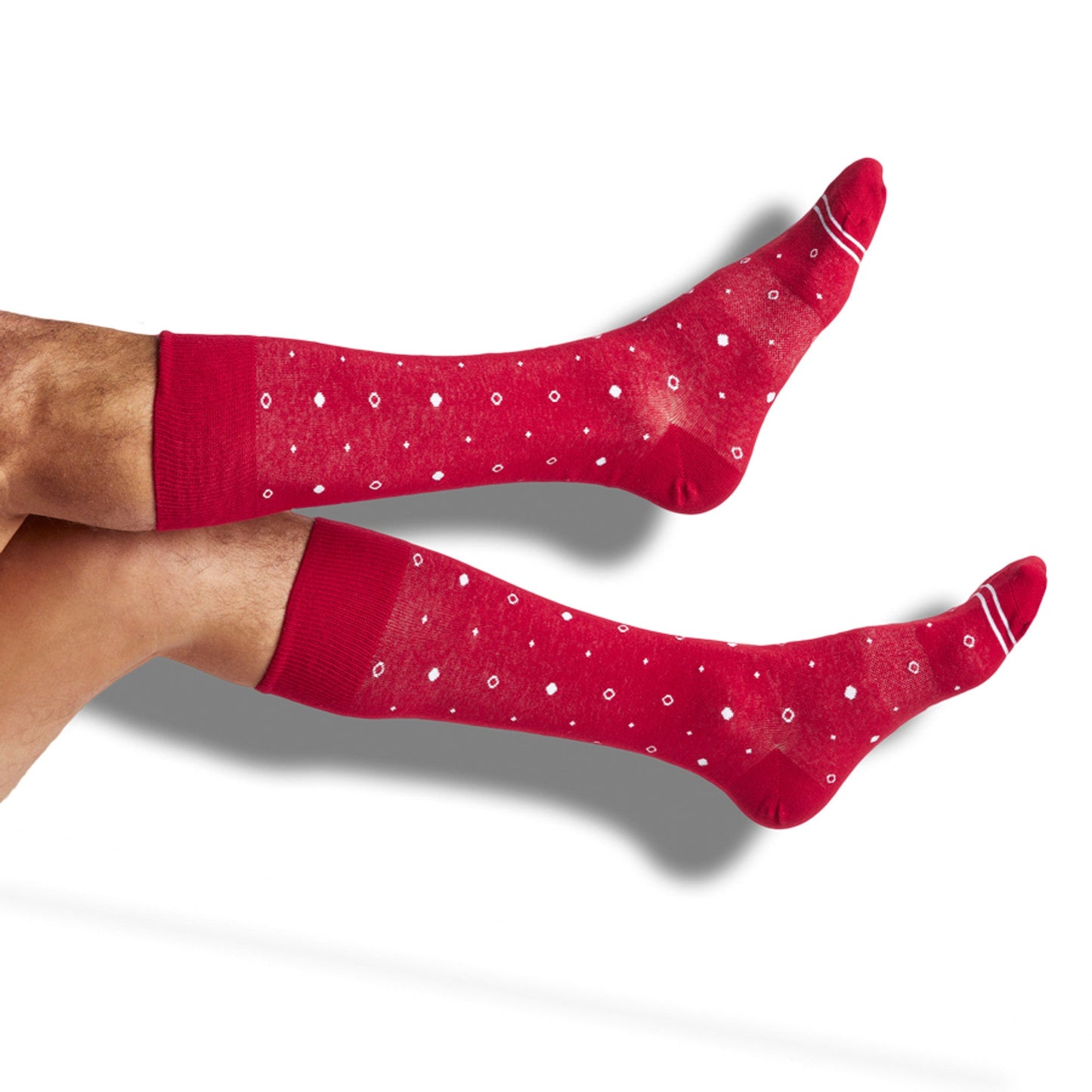 Cardinal / White Mixed Socks 4 Pack -A