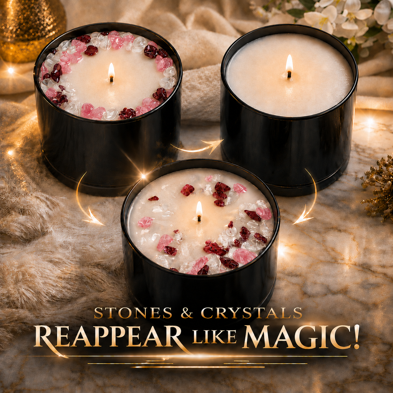 Taurus Zodiac Crystal Candle, 10oz