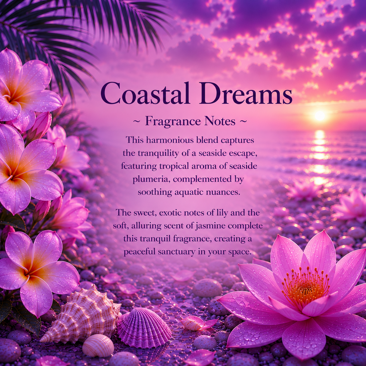 Coastal Dreams Crystal-Enhanced Premium Coconut-Soy Wax Melts