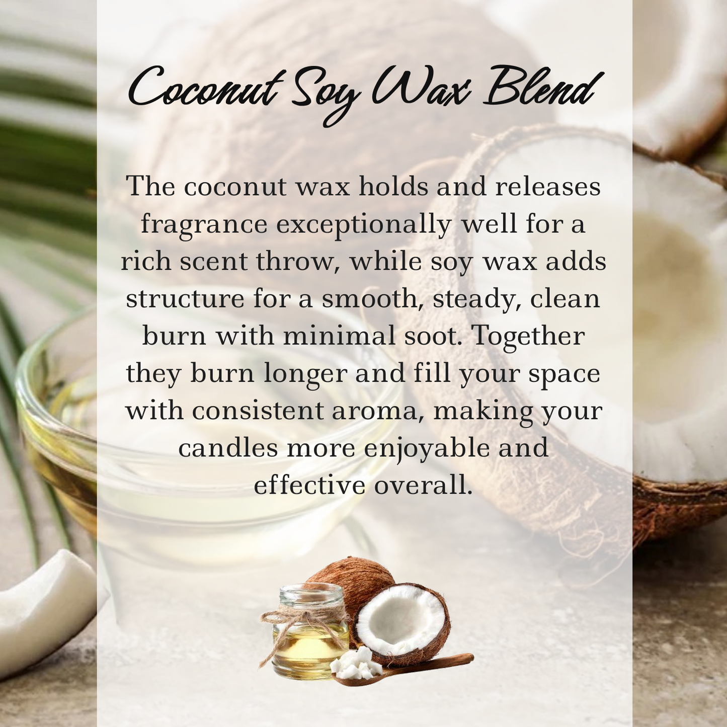Herbal Tranquility Crystal Candle, 10oz