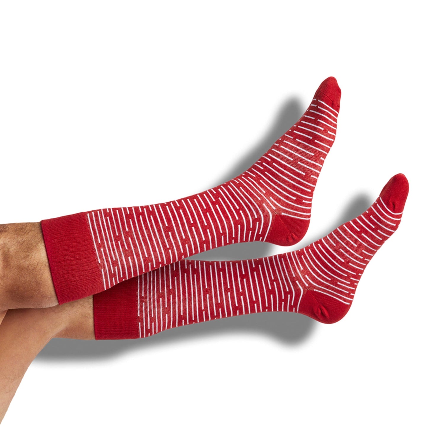 Crimson / White Mixed Socks 4 Pack -B